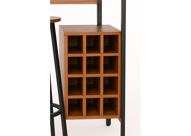 Set Bar Mesa Alta + 2 Taburetes Kunlo