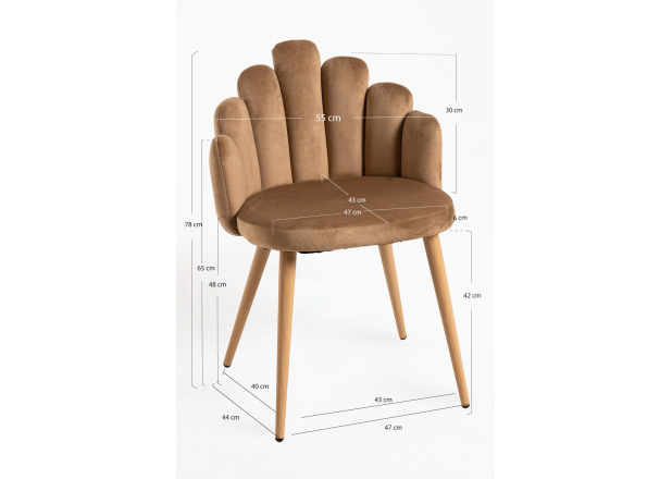 Silla Hanpe Terciopelo