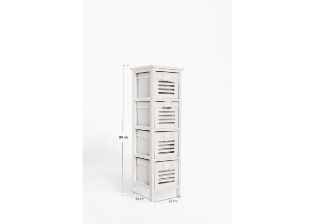 Cómoda Estreita Taroki 4 Gavetas