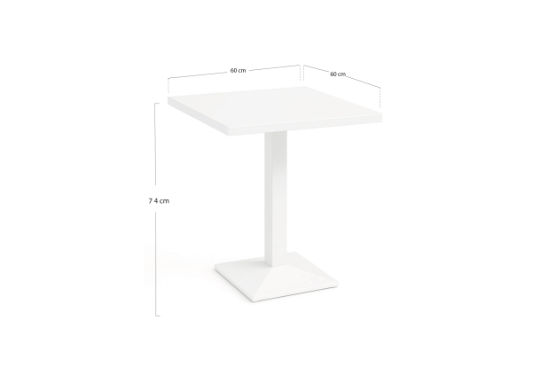 Mesa Tunka White 60 cm