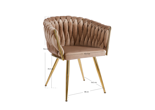 Silla Dinu Golden Terciopelo