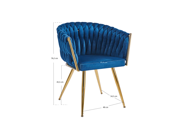 Silla Dinu Golden Terciopelo