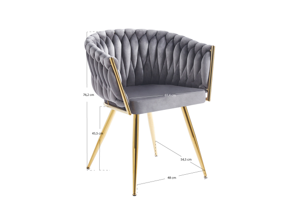 Silla Dinu Golden Terciopelo