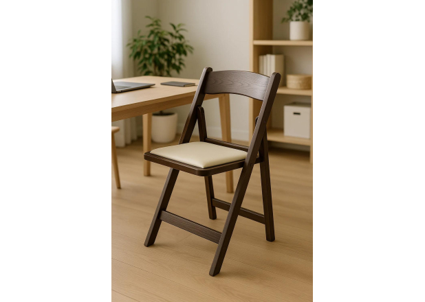 Pack 4 Sillas Laga Plegable con Cojín efecto Madera