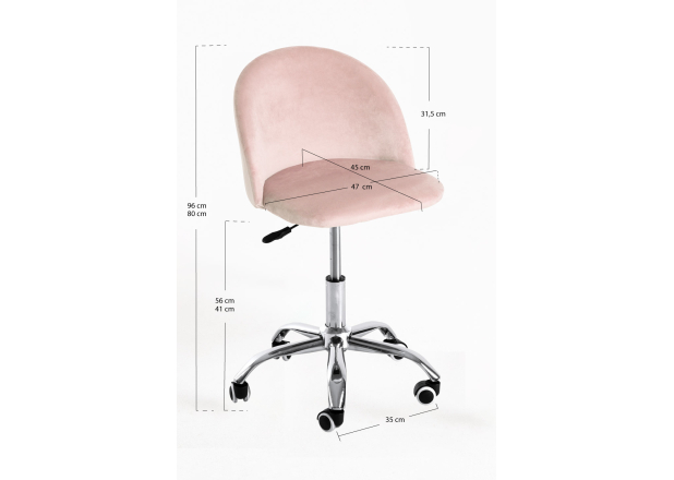 Cadeira Timy Veludo Office