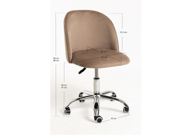 Cadeira Timy Veludo Office