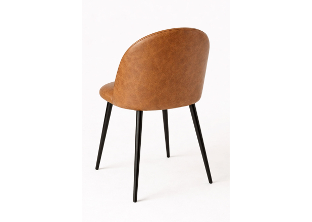 Silla Black Leo Polipiel Vintage