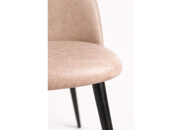 Silla Black Leo Polipiel Vintage