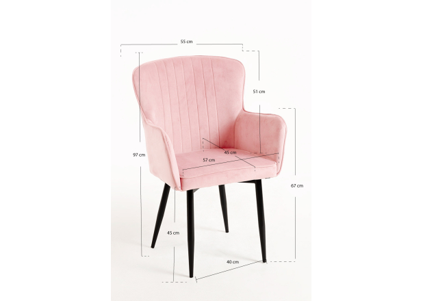 Silla Lyde Terciopelo