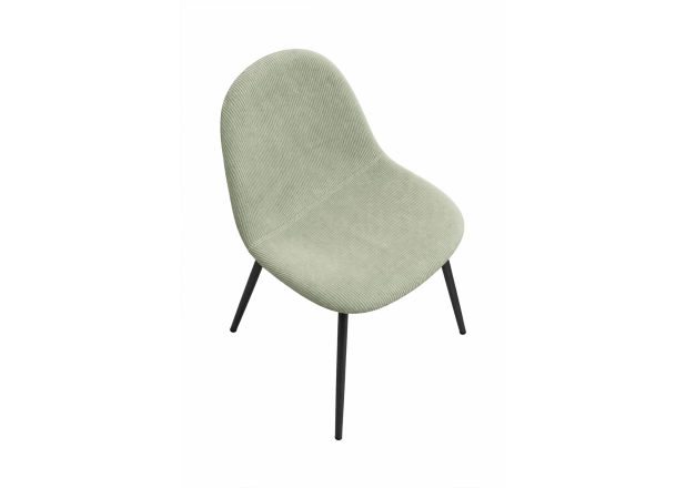 Silla Black Leo Tela