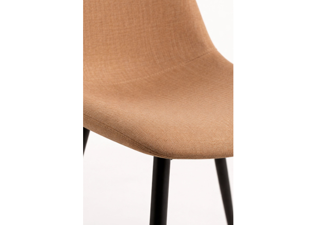 Pack 4 Sillas Black Leo Tela