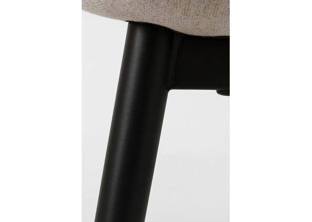 Pack 4 Sillas Black Leo Tela