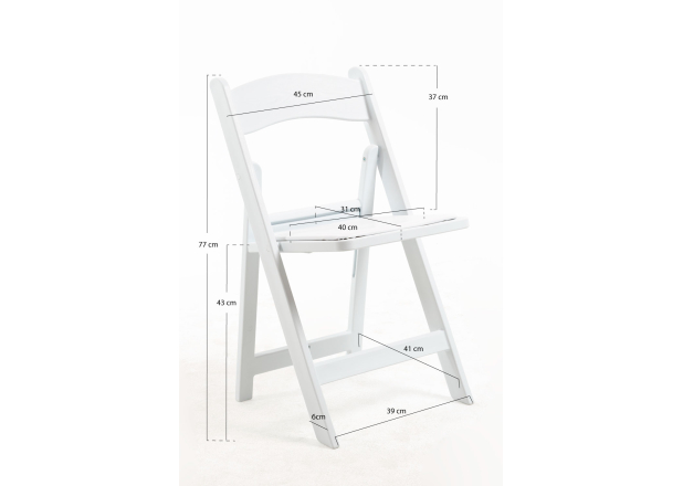 Pack 4 Sillas Laga Plegable con Cojín efecto Madera