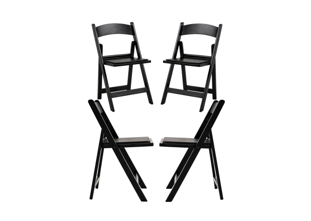 Pack 4 Sillas Laga Plegable con Cojín efecto Madera