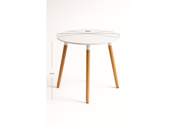 Mesa Nera Redonda 90 cm