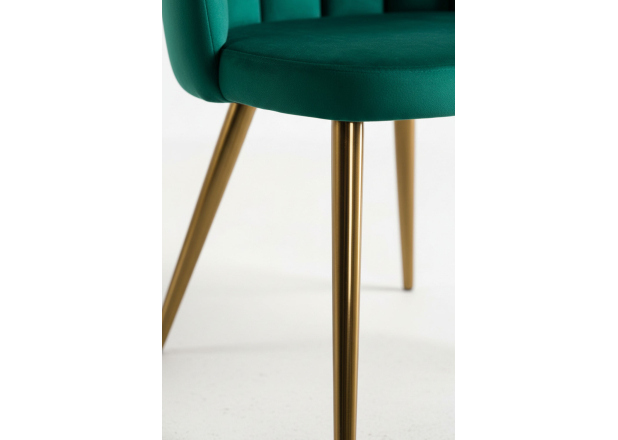 Silla Hanpe Gold Terciopelo