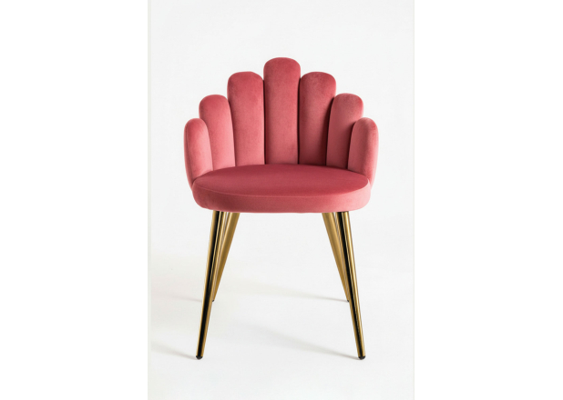 Silla Hanpe Gold Terciopelo