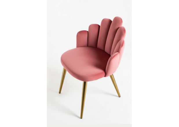 Silla Hanpe Gold Terciopelo