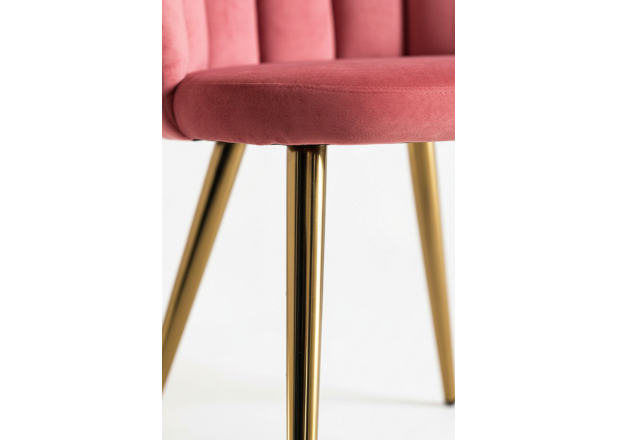 Cadeira Hanpe Gold Veludo