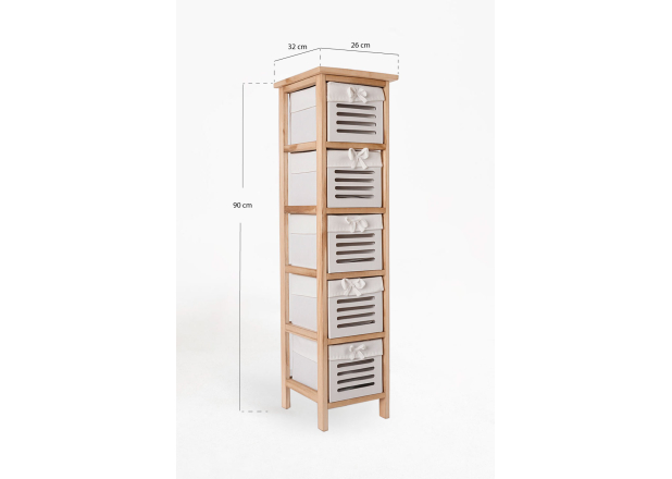 Cajonera Estrecha Shomni 5 Cajones