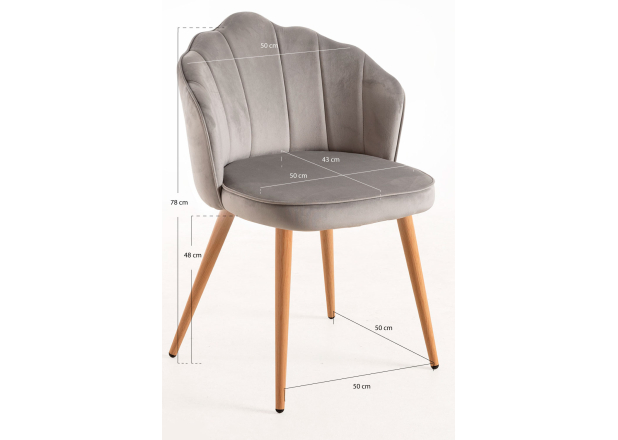 Cadeira Menpu Veludo