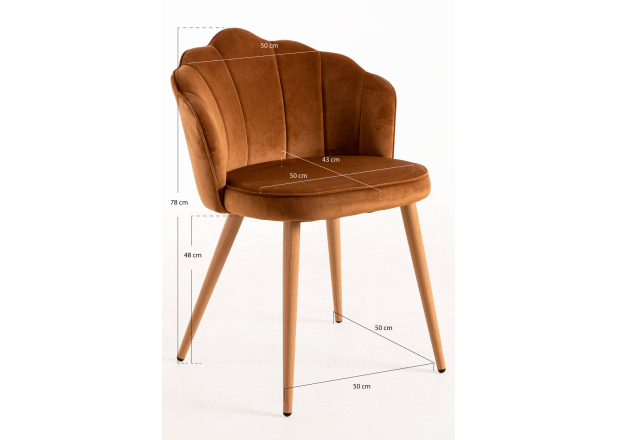 Silla Menpu Terciopelo