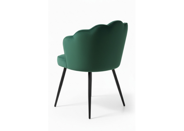 Silla Menpu Terciopelo Patas Negras