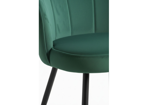 Silla Menpu Terciopelo Patas Negras