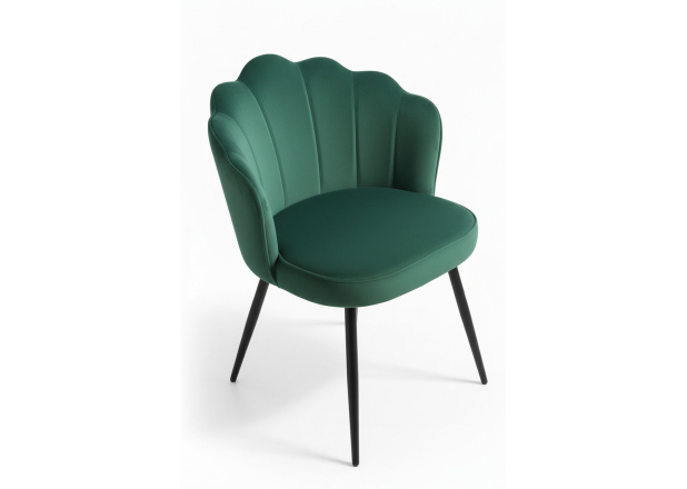 Silla Menpu Terciopelo Patas Negras