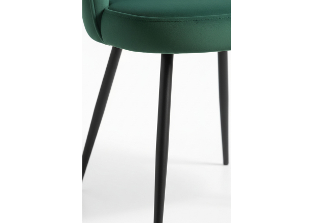 Silla Menpu Terciopelo Patas Negras