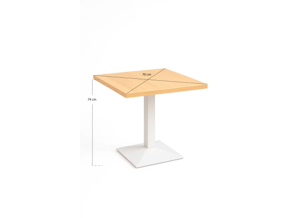 Mesa Tunka White 70 cm