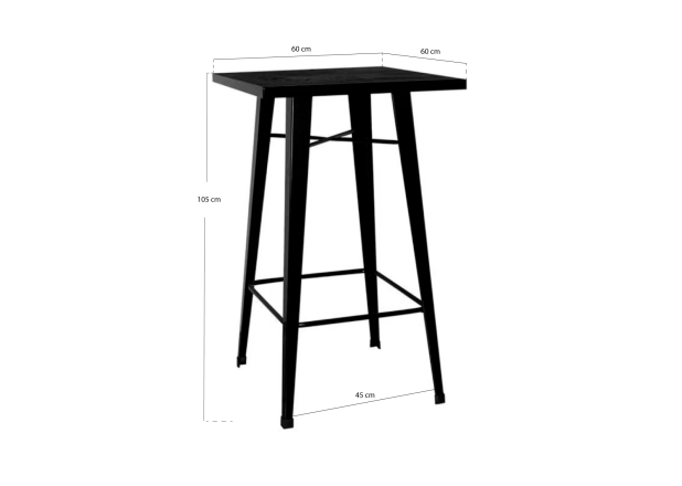 Mesa Torix Alta Quadrada 60 cm