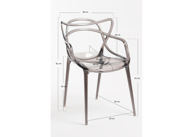 Cadeira Power Transparente