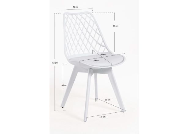 Pack 4 Cadeiras Mani Suprym