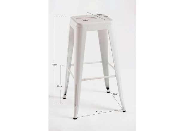 Pack 4 Taburetes Meyer Altos