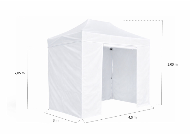 Tenda 3x4,5 Force (Kit Completo)