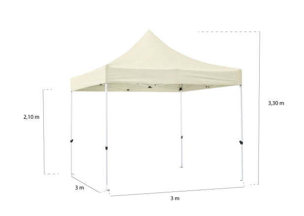 Carpa 3x3 Force Plus