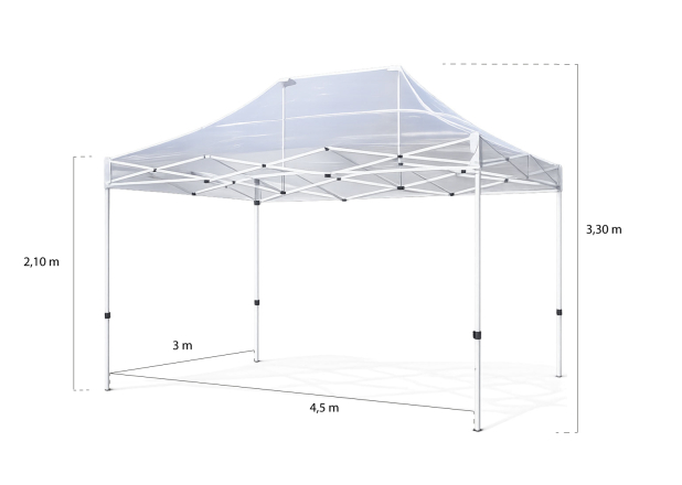 Carpa 3x4,5 Force Transparente