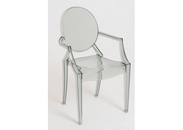 Cadeira Dimas Braços Transparente