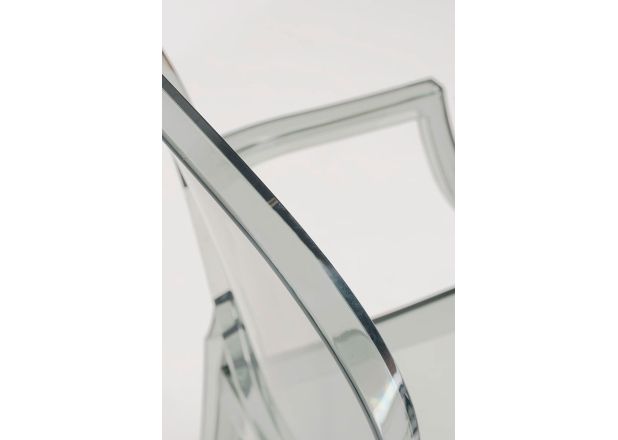 Cadeira Dimas Braços Transparente