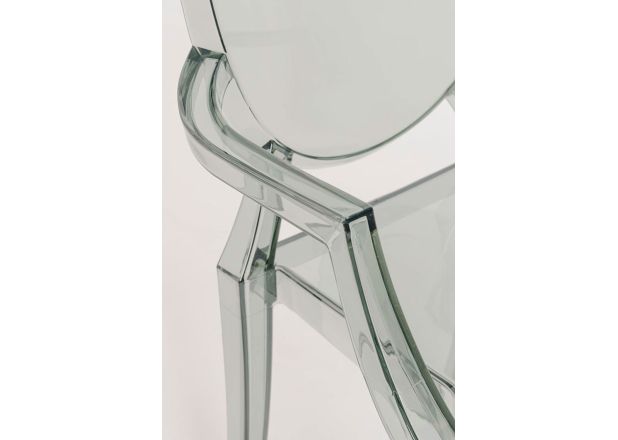 Cadeira Dimas Braços Transparente