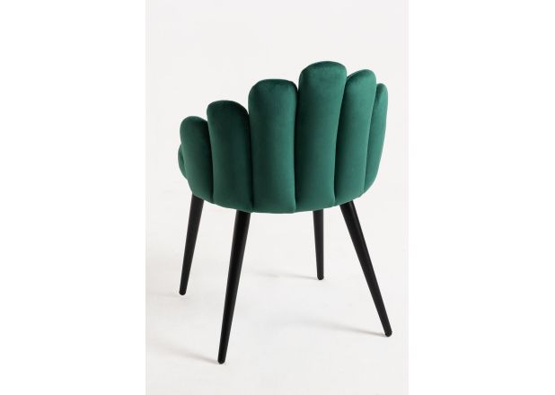 Silla Hanpe Terciopelo Patas Negras
