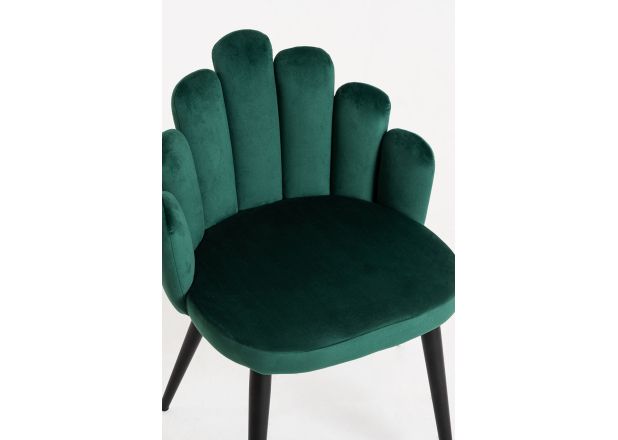 Silla Hanpe Terciopelo Patas Negras