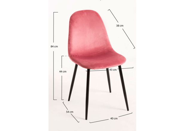 Silla Leo Black Terciopelo