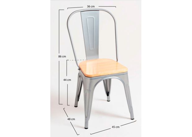 Silla Meyer Madera Natural