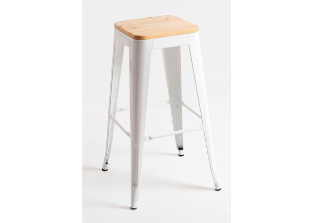 Taburete Meyer Alto Madera Natural