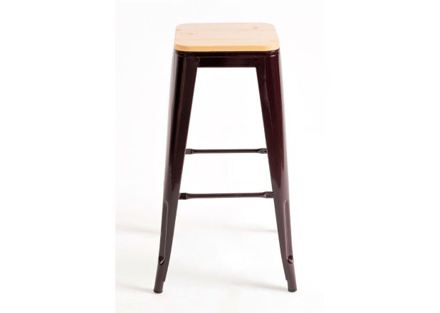 Taburete Meyer Alto Madera Natural