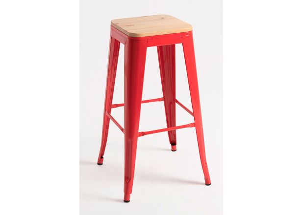 Taburete Meyer Alto Madera Natural