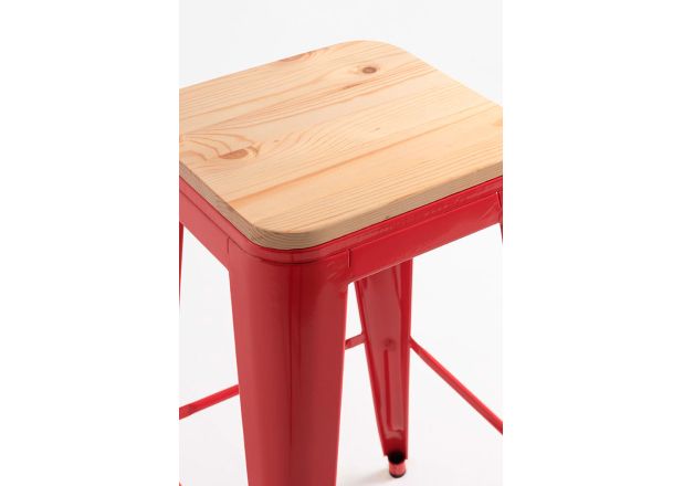 Taburete Meyer Alto Madera Natural