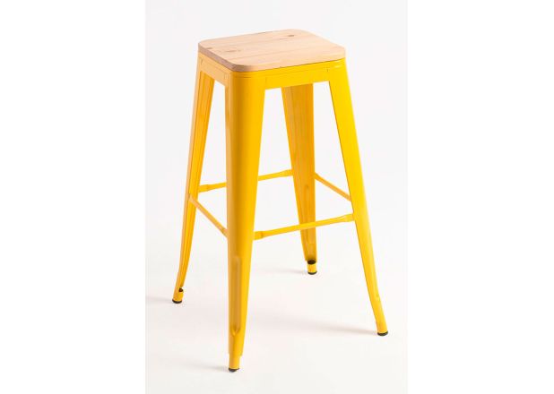 Taburete Meyer Alto Madera Natural
